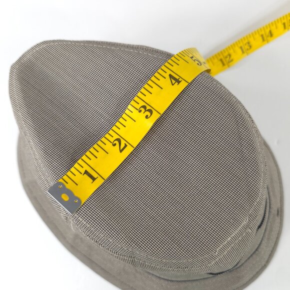 PETER GRIMM FEDORA HAT IN TAN COLOR MEN'S SIZE XXL HOUNDSTOOTH PATTERN *EUC*.... - Picture 13 of 16